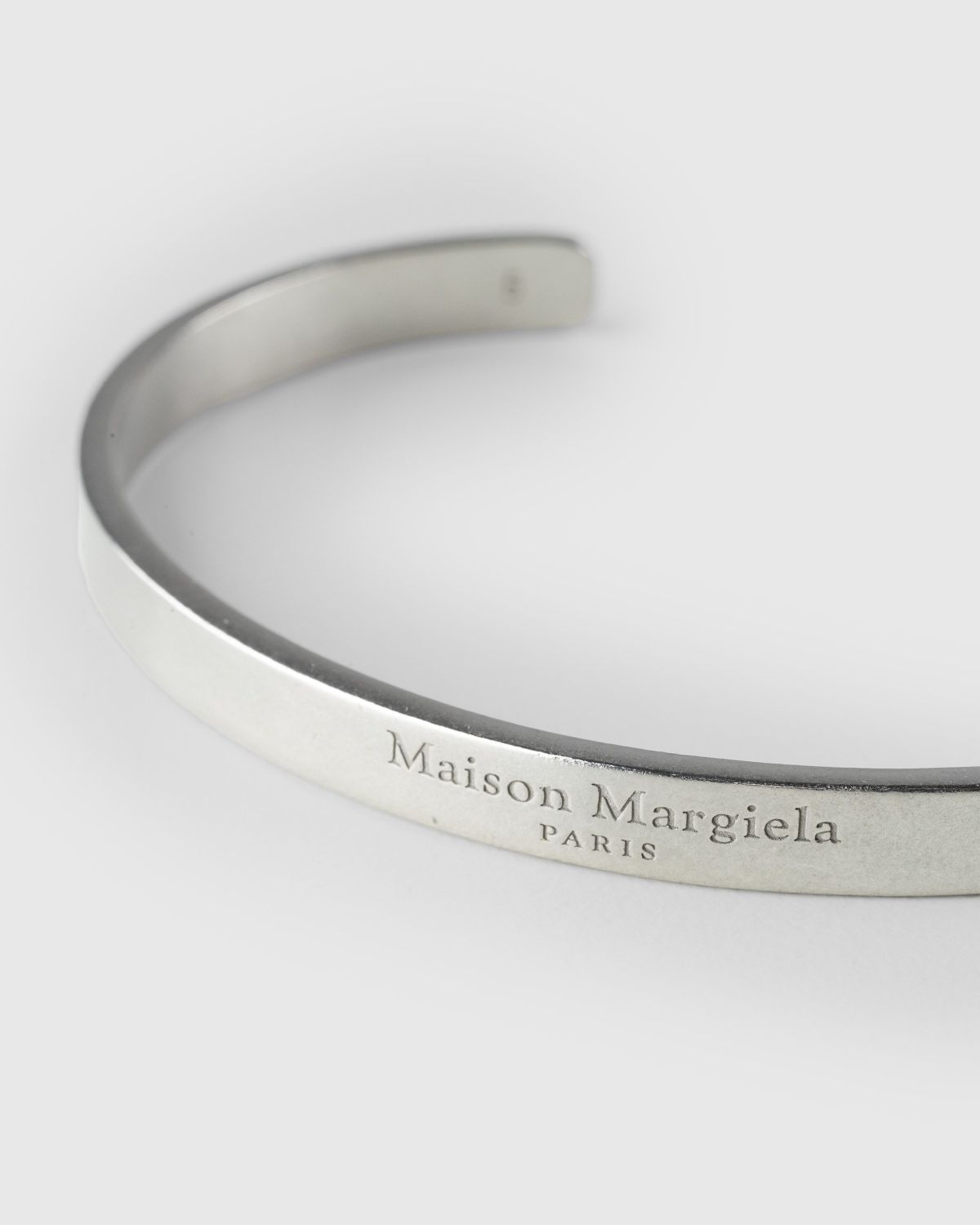 Maison Margiela – Logo Cuff Bracelet Silver